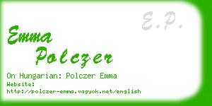 emma polczer business card